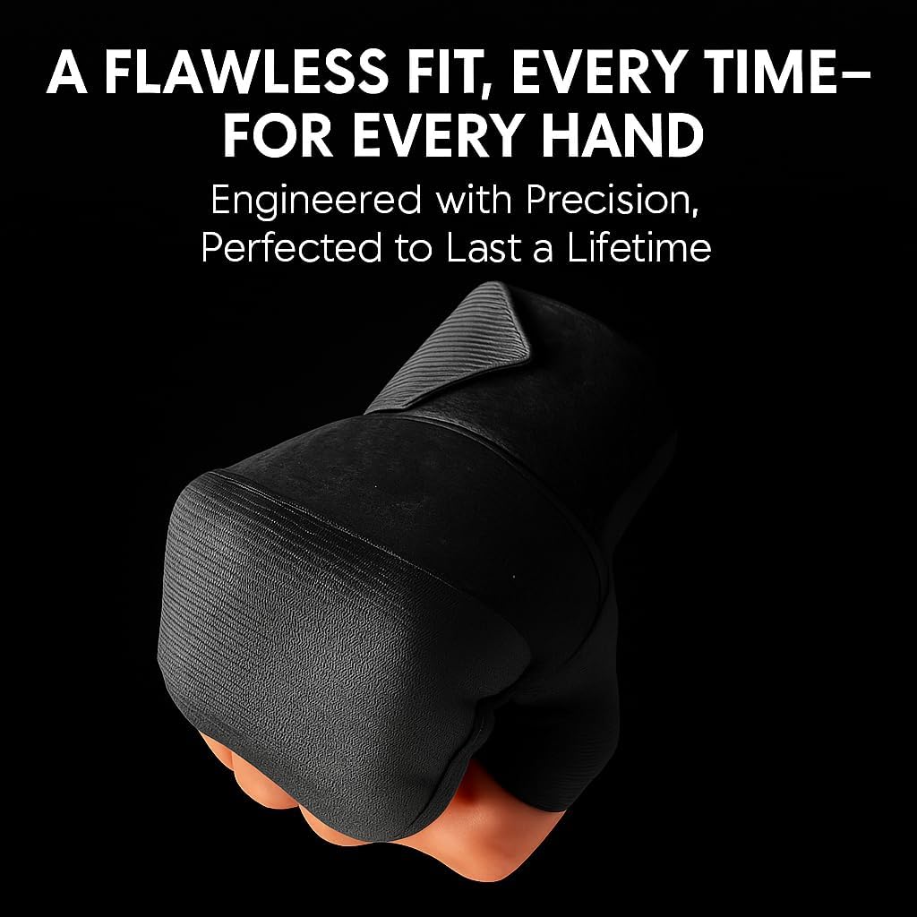Quickrap Boxing Hand Wrap Gloves - Elastic Thumb Loop Protection for Knuckle & Wrist Support | Unisex Training Gear