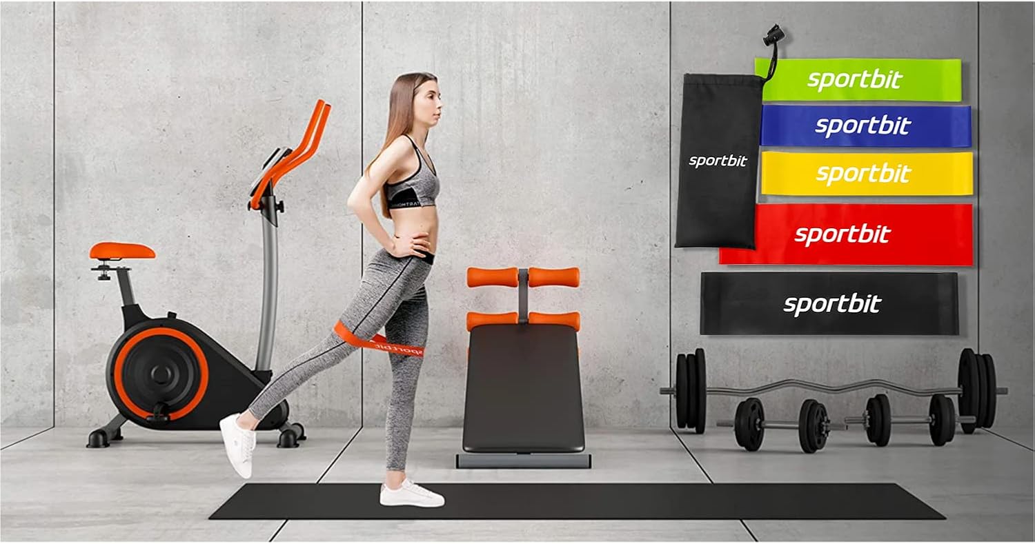 SPORTBIT Resistance Bands Set - Versatile Exercise Bands for Strength Training | 5 Pack