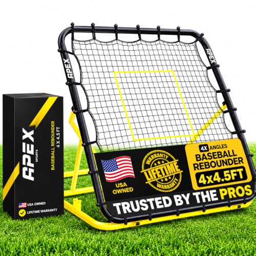 Baseball Rebounder Pitchback Net - Multi-Sport Training with Adjustable Angles
