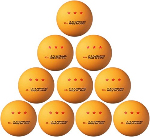 LIANXUE 10 Pcs Table Tennis Balls - 3-Star Competition Grade for Indoor/Outdoor Play