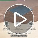Heavy-Duty Zinc-Plated Steel Mesh Field Surface Leveling Drag Mat 4x4 - Yard Tuff