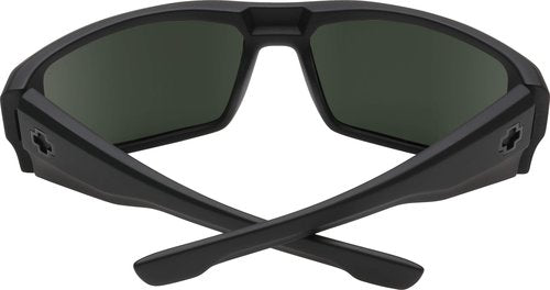 Spy Optic Dirk Wrap, Soft Matte Black/Happy Gray/Green, 64 mm