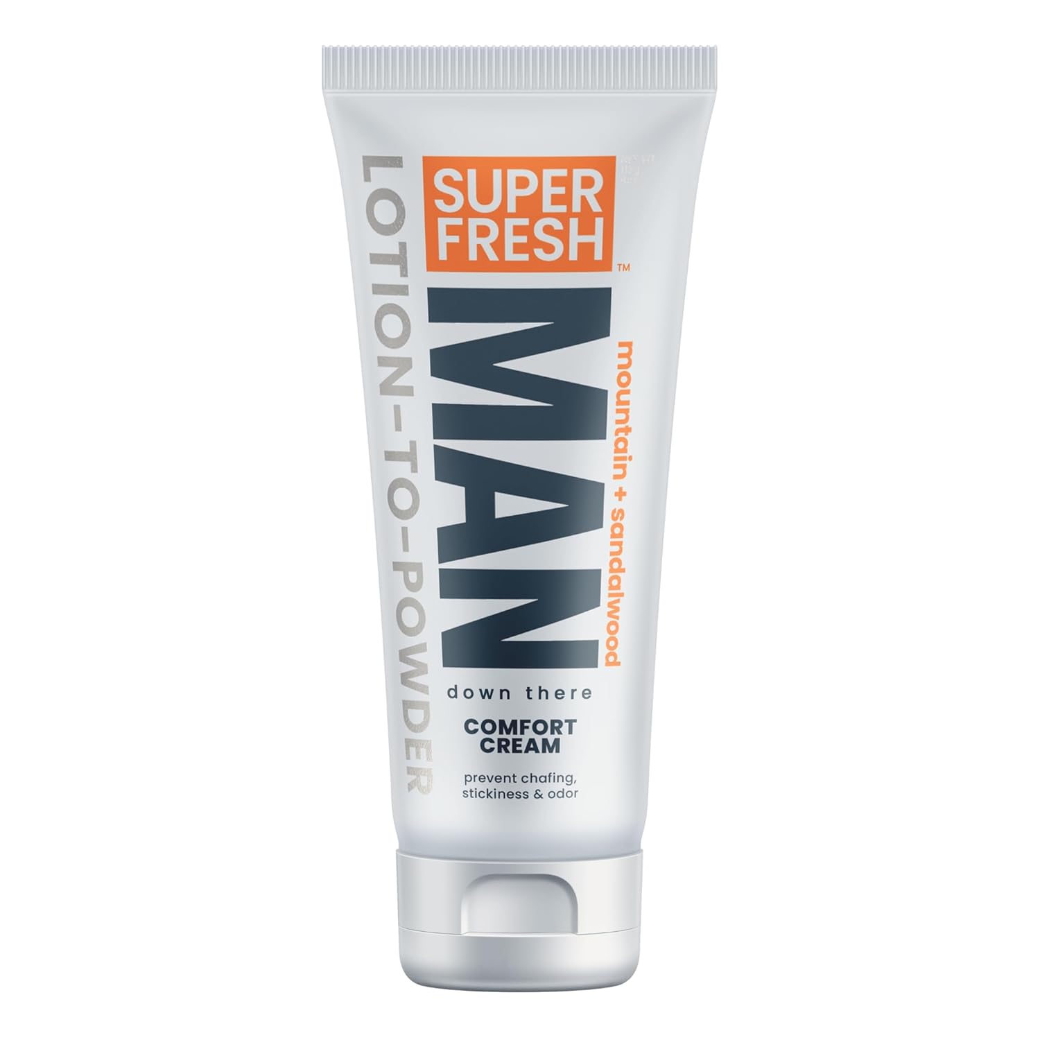 Super Fresh Ball Deodorant Powder - Comfort Cream for Men | Odor Control & Chafing Relief, 4 oz