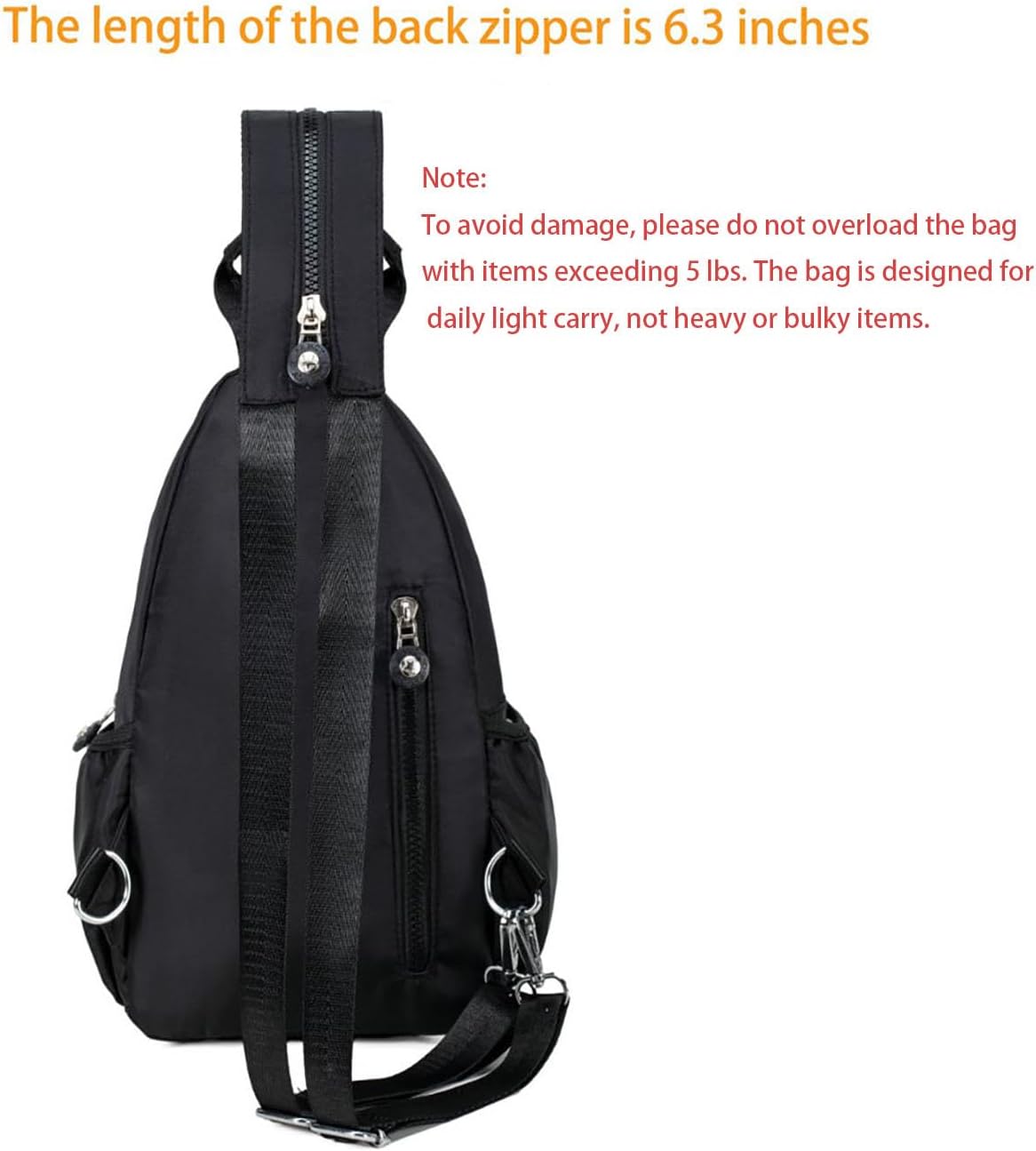 Xsecnua Small Crossbody Sling Bag - Versatile Mini Backpack for Travel | Stylish Chest Bag