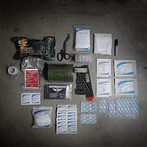 Everlit Black Camo Emergency Trauma Kit with Tourniquet & Splint