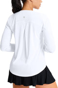 SANTINY Lightweight Long Sleeve Workout Top - Breathable Gym & Yoga Shirt | UPF 50+ Sun Protection