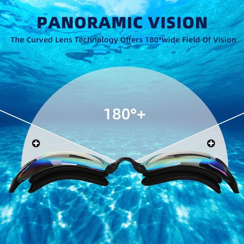 Skiennix Swim Goggles - Anti-Fog, Leak-Proof Design for Adults & Youth | 2 Pack