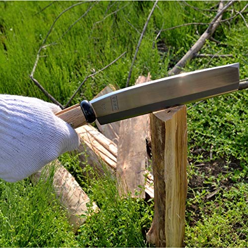 Japanese NATA Hatchet 8.2-Inch Hand Axe with Sheath - Single-Bevel