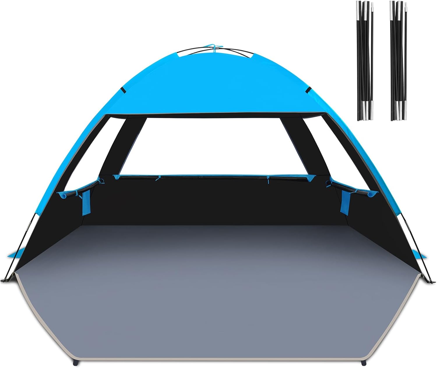 Venustas Beach Tent - Sun Shelter for 4 People | Durable Aluminum Rod Pole Accessories