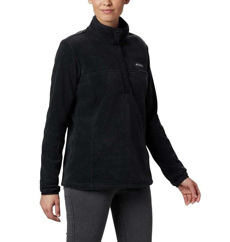 Columbia Benton Springs Half Snap Fleece Pullover Jacket for Women - Black, Medium