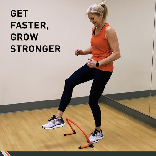 Body Sport Adjustable Speed Training Hurdles - Enhance Jumping & Agility | Set of 5 for Track & Field, Soccer, Basketball