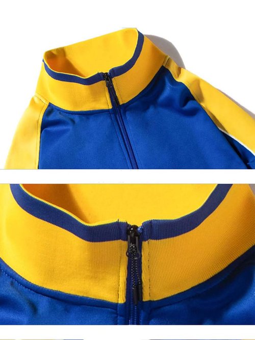Litteking Men's Tracksuits Sweat Suit Casual Long Sleeve 2 Piece Outfit Sports Jogging Suits Set Blue 2XL