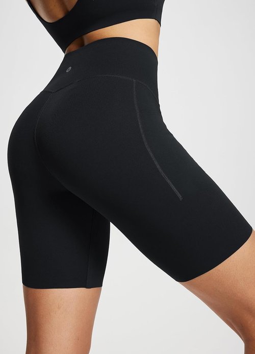 Baleaf Freeleaf Women's High Waist Biker Shorts - 8" with Pockets for Yoga & Gym Workouts