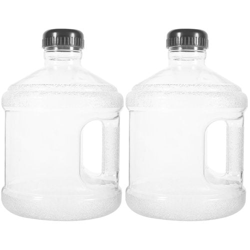 Cabilock Reusable Water Jug Large Capacity Handheld Portable Outdoor Water Container with Handle and Lid for Hiking Camping and Sports