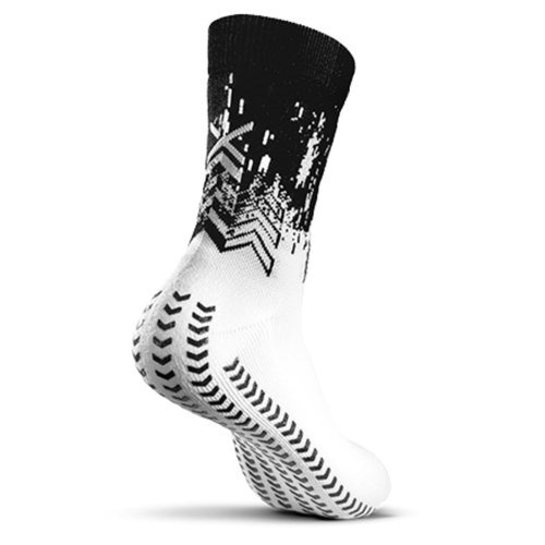 GEARXPro – Padel, Pickelball Socks – Stability & Performance Boost – Reduced Distortions – Heel Protection & Comfort Fit (US, Alpha, Large, Regular, Regular, White Black)