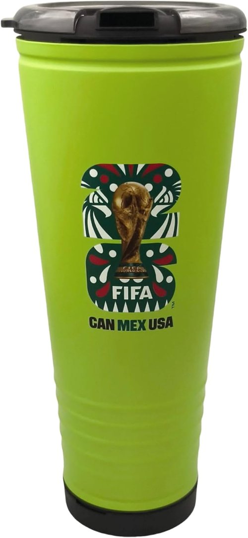 FIFA World Cup 2026 Tumbler - 24oz Insulated Vuvuzela with Built-In Horn | Premium Stainless Steel