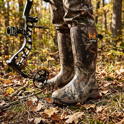Hunthor Waterproof Insulated Hunting Boots for Men - 8 / Next Camo G2