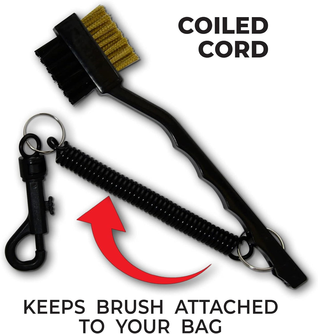 PrideSports Golf Club Cleaning Brush - Durable Design for Optimal Performance | Black