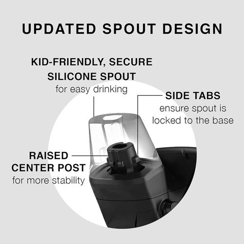 Contigo Kids Water Bottle - 14oz AUTOSPOUT Lid with Fun White Shark Design