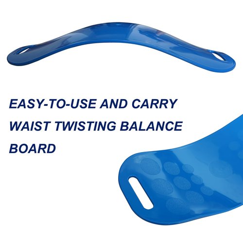 Stability Balance Board for Core Strength and Flexibility Workouts, ABS Plastic Construction (Blue)
