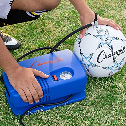 Electric Ball Inflator Pump 1/4 HP 125 PSI Quiet Sports Ball Pump for Gym & Recreation