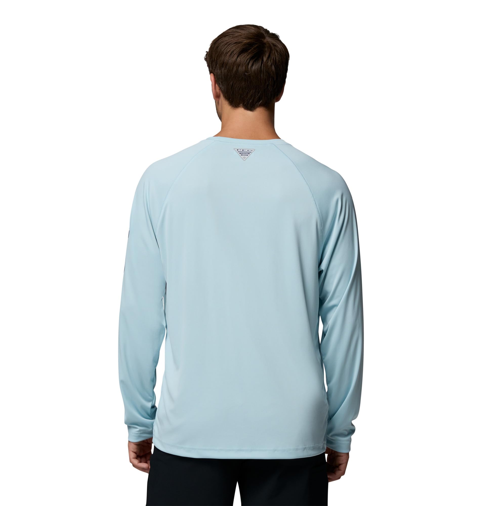 Columbia Men's PFG Terminal Tackle Long Sleeve Fishing Shirt, Marine Light/Nocturnal Logo, 5X
