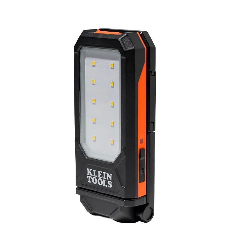 Klein Tools Slim Rechargeable Personal LED Work Light - 360° Rotating, USB-C