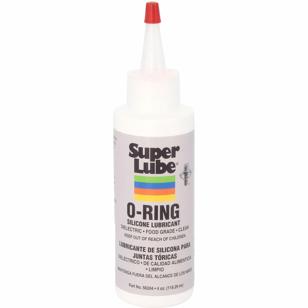 Super Lube O-Ring Silicone Lubricant - Waterproof & Heat Stable Food Grade Grease - 4 oz Clear Bottle