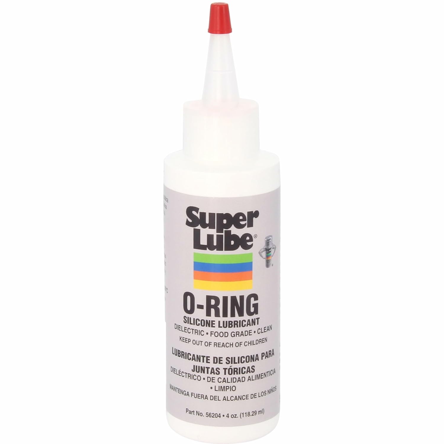 Super Lube O-Ring Silicone Lubricant - Waterproof & Heat Stable Food Grade Grease - 4 oz Clear Bottle