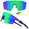 Ukoly Cycling Sunglasses for Men & Women - 3 Interchangeable Lenses, Polarized Sports Sunglasses