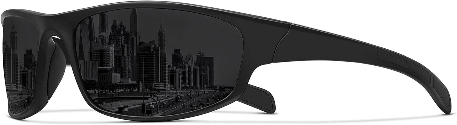 Skiennix Polarized Sports Sunglasses - UV Protection for Men & Women | Ideal for Fishing, Cycling & Running