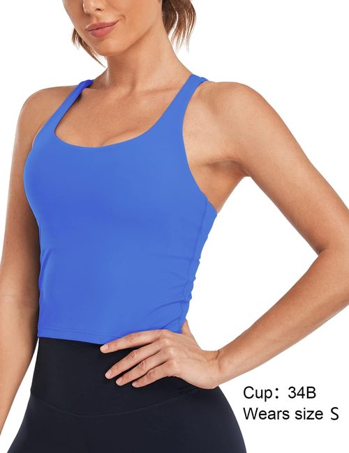 HeyNuts Longline Zeal Bras - Medium Impact Wirefree Sports Bra with Removable Pads | A-D Cups