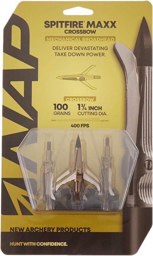 NAP Spitfire Maxx 100 X-Bow - High-Performance 4-Pack for Precision Archery