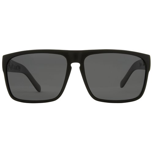 CARVE Vendetta Recycled Polarized Sunglasses – Matte Black/Grey, Unisex Square Frame, 100% UV Protection, Medium-Large Fit for Driving, Beach, Travel