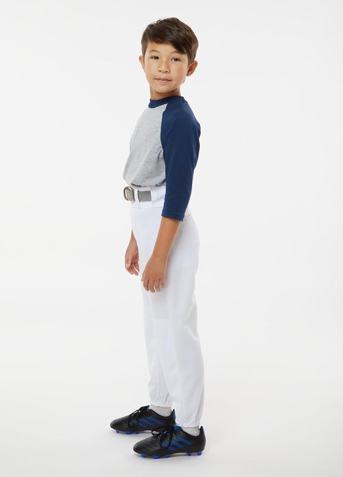 Alleson Athletic Boys Baseball Pants - Elastic Bottom, Classic Fit, Durable Fabric, Secure Waistband