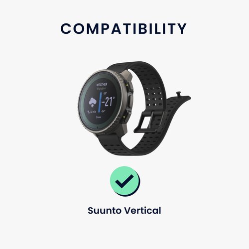 kwmobile USB Cable Charger Compatible with Suunto Vertical/Race S/Ocean Cable - Charging Chord for Smart Watch - Black