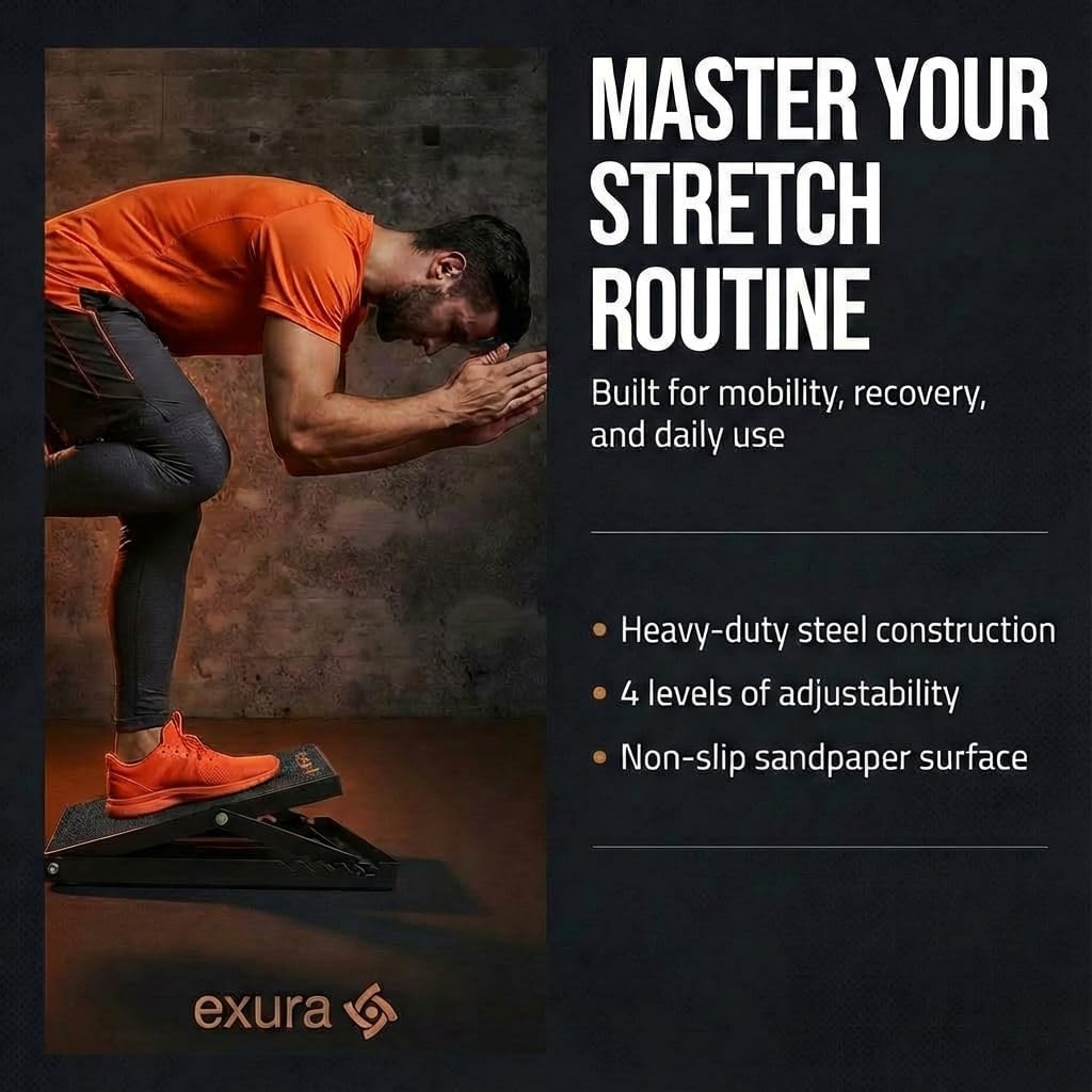 Slant Boards Adjustable - Wide Metal Slant Ramps for ATG Training & Physical Therapy | Incline Calf Stretching Equipment