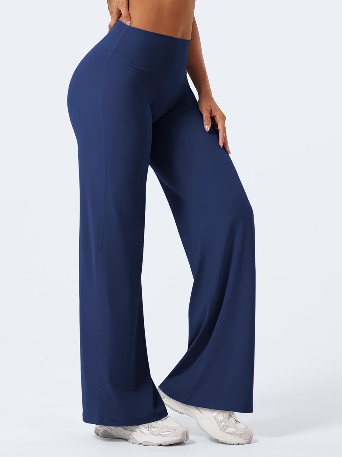 YEOREO High Waist Workout Leggings - No Front Seam Straight Leg Design | Buttery Soft Yoga Pants in Multiple Sizes
