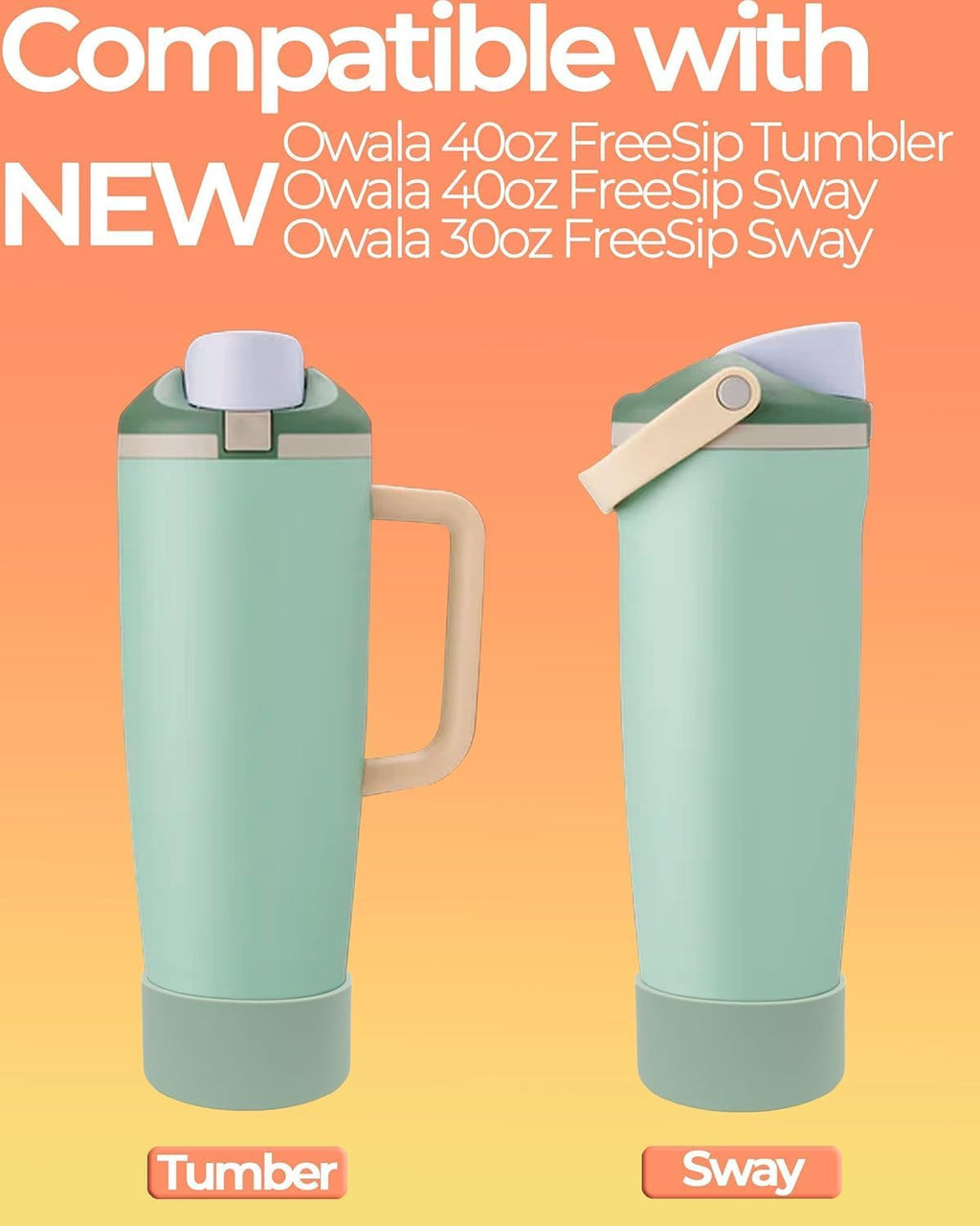 Owala Silicone Boot | Non-Slip, Scratch-Resistant Stability Enhancer for 30oz & 40oz Bottles - 18 Colors Available