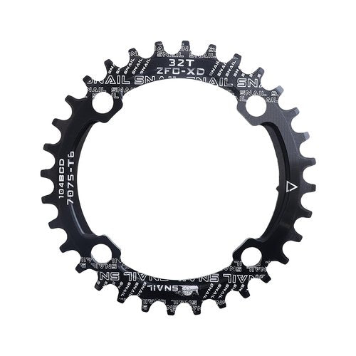 DJC Bike Chainring 104BCD Round 30t 32t 34t 36t 38t 40t 42t 44t 46t 48t 50t 52t Tooth Narrow Wide 7/8/9/10/11/12 Speed Ultralight MTB Mountain Bike 104 BCD Chainwheel,01# Round Black,42T