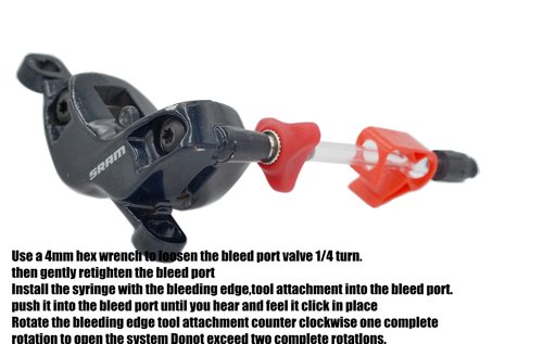 CYCEARTH Bicycle Hydraulic Disc Brake Bleed Tool for SRAM AVID Formula with 60ml DOT Oil Fluid