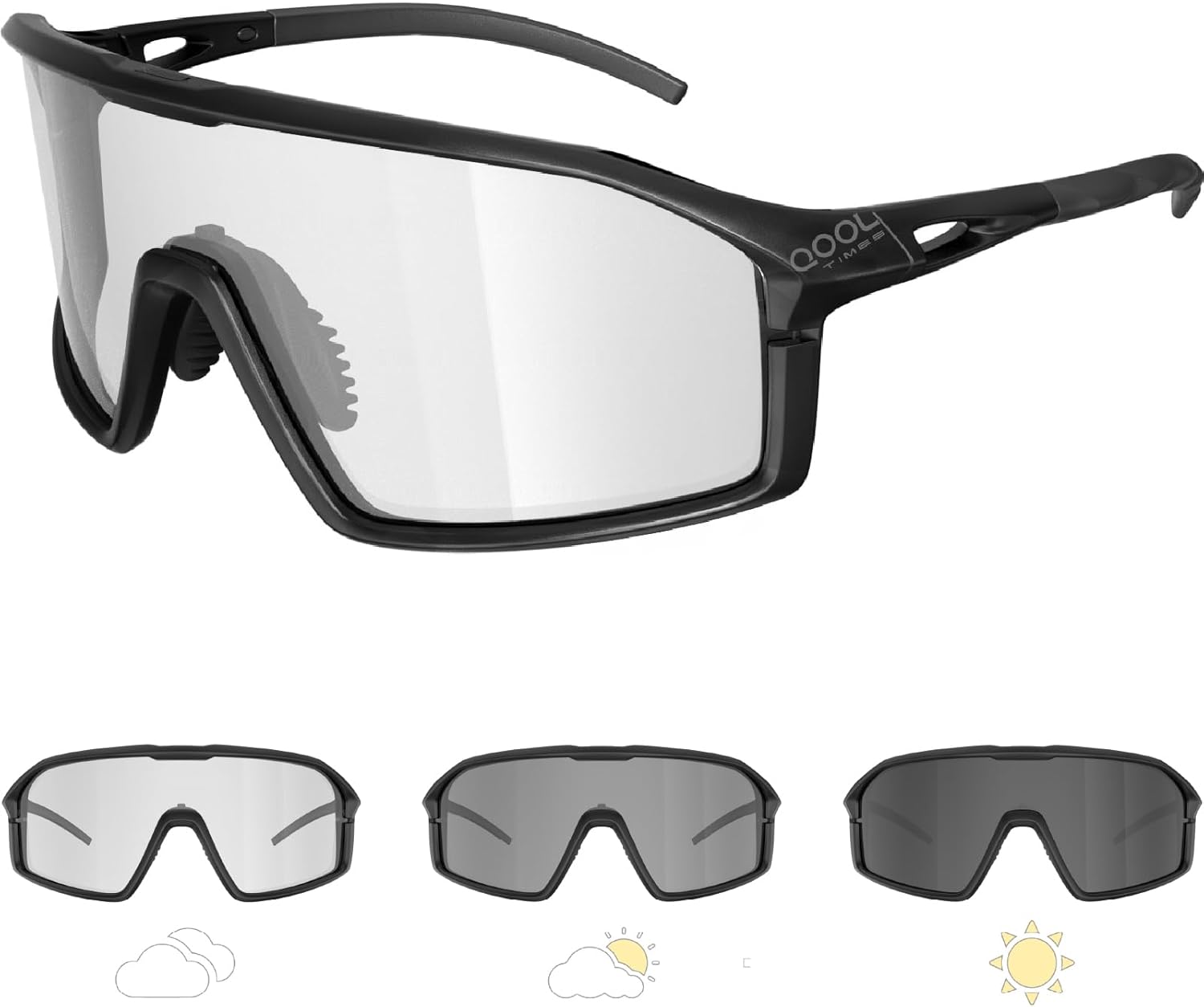 Polarized Cycling Sunglasses - Unisex Sports Eyewear for Golf, Running, MTB & Outdoor Activities