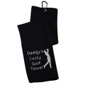 Dad Golf Towel Embroidered Golf Towel Gift Daddy’s Lucky Golf Towel Golf Father Gift Golf Towel Gift Papa Golf Towel (Daddy’s Lucky Golf Towel)