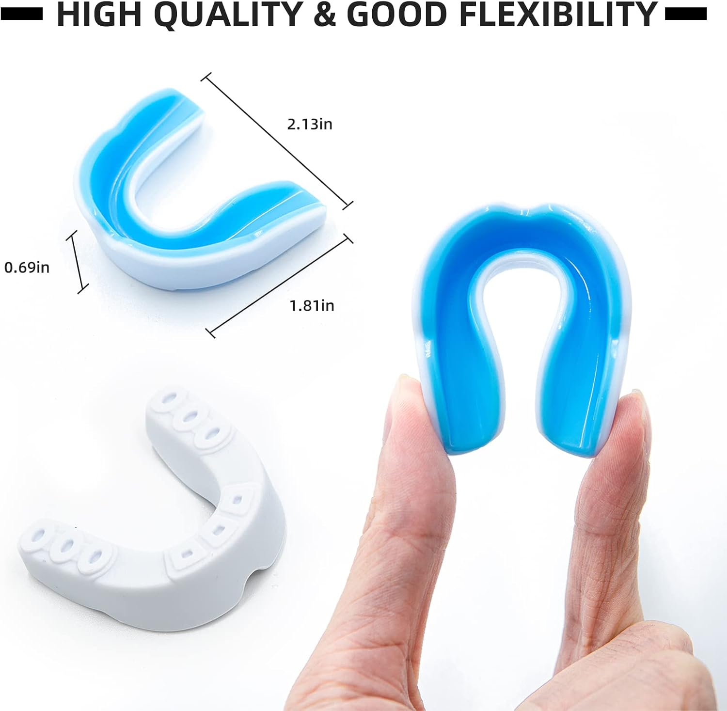 Skiennix Kids Mouth Guard - Youth Sports Protection for Football, Boxing, MMA & More | 5 Pack