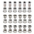 LHMYTREE 6PCS Single/Double and Triple Chainring Bolts Screws Disc Crankset Nuts Chainwheel，Steel Material,Suitable for Mountain Bikes.Total 18 PCS