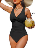 Holipick Tummy Control One Piece Swimsuit - Push-Up Full Coverage Slimming Bathing Suit
