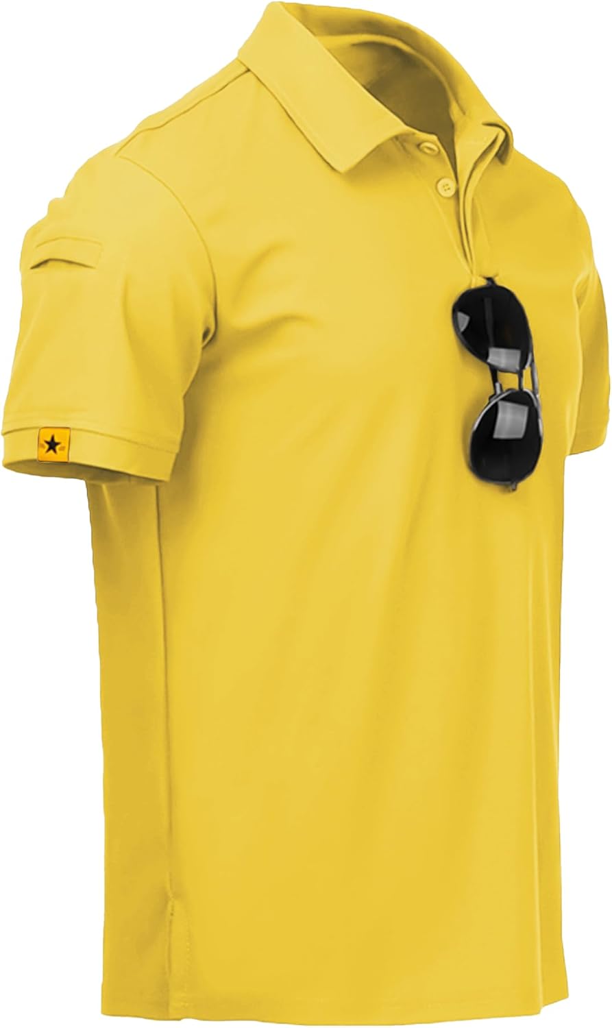 ZITY Men's Polo Shirt - Short Sleeve Tactical Athletic Golf Tee | Casual Stylish Collared Design