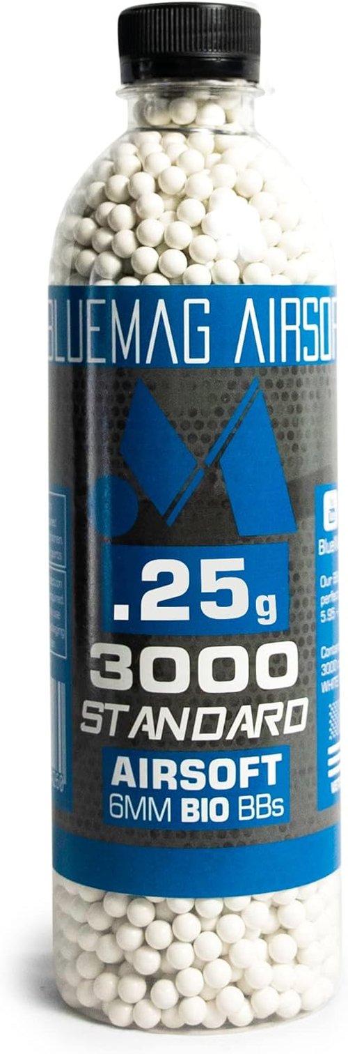 Biodegradable 6mm Airsoft BBS by [Brand Name] - Seamless .25g 3000ct - Perfect for All 6mm Airsoft Guns