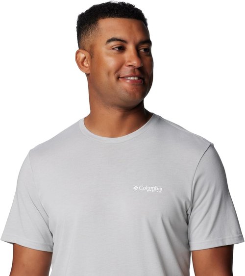 Columbia Men's PFG Tarpon Rise Tech Tee - Lightweight Short Sleeve Fishing Shirt