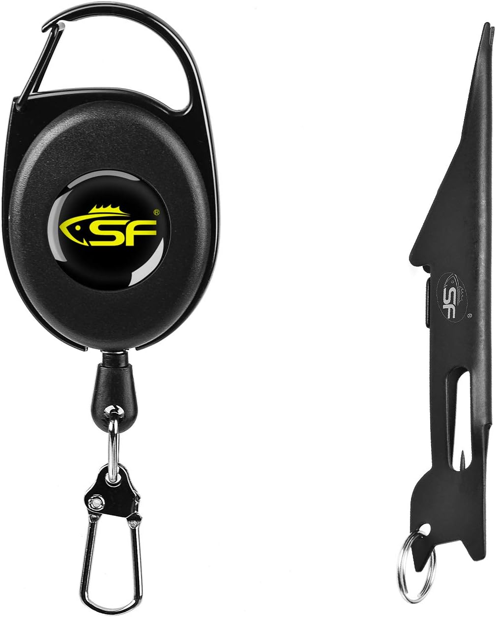 SF 3-in-1 Fly Fishing Nipper - Versatile Line Cutter & Knot Tying Tool | Compact Black Design